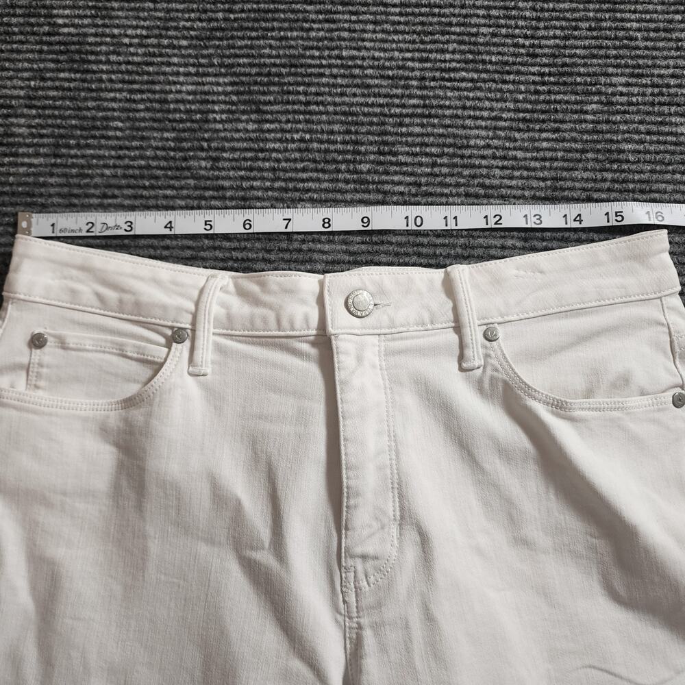 Simply Vera Vera Wang Women's Size 8 Mid-Rise Boyfriend Crop White Denim Jeans - Picture 6 of 9
